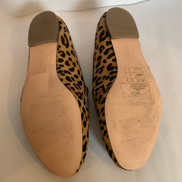 J. Crew animal print calf hair loafers size 6.5 women’s, leopard print - Picture 3 of 7